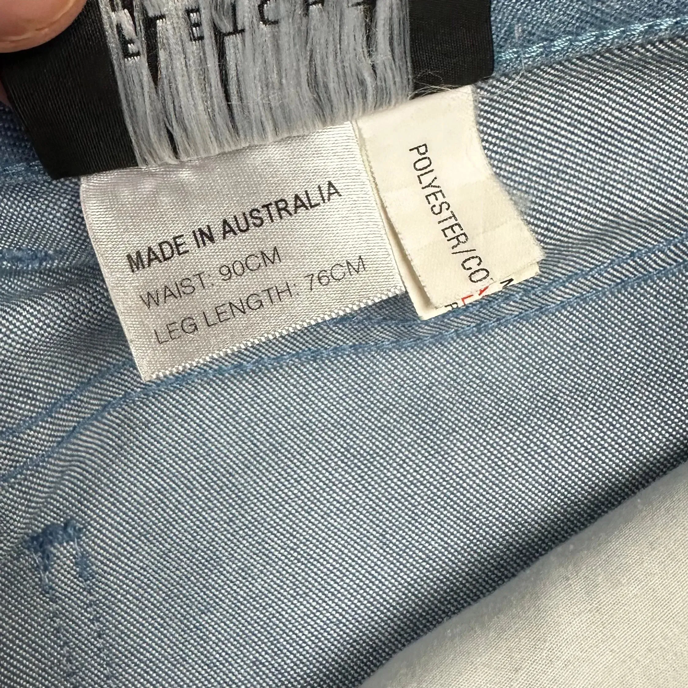 80's Australian Made Fletcher Jones  Vintage Jeans - Suit Size 34"