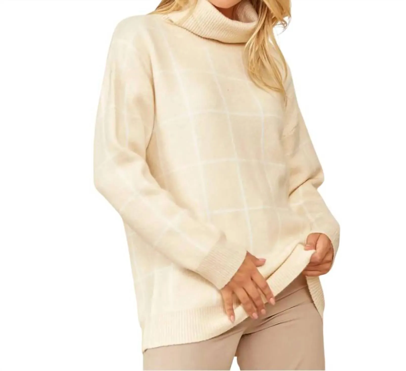 Andree By Unit - Windowpane Sweater