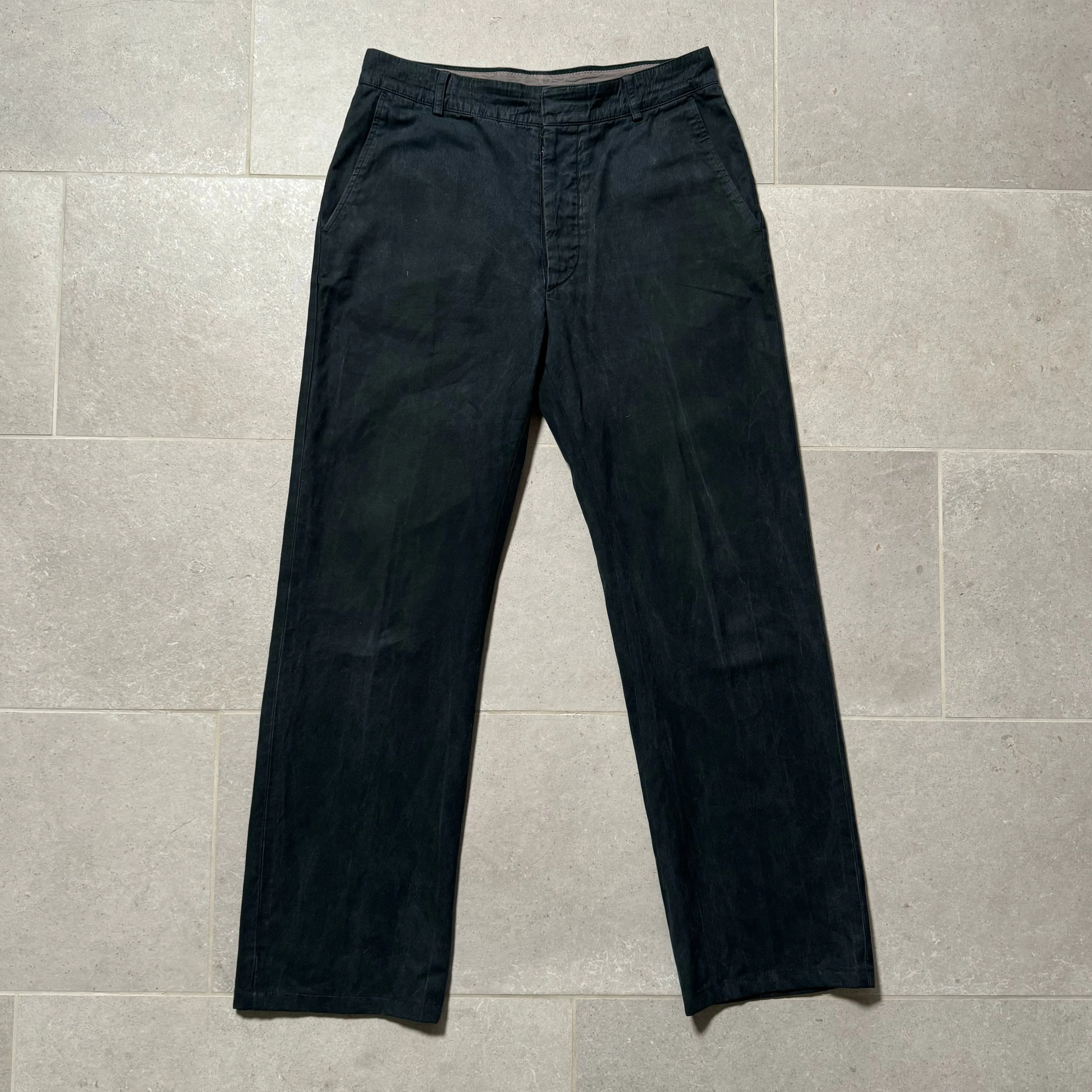 AW2001 Martin Margiela Wide Fit Cotton Canvas Pants
