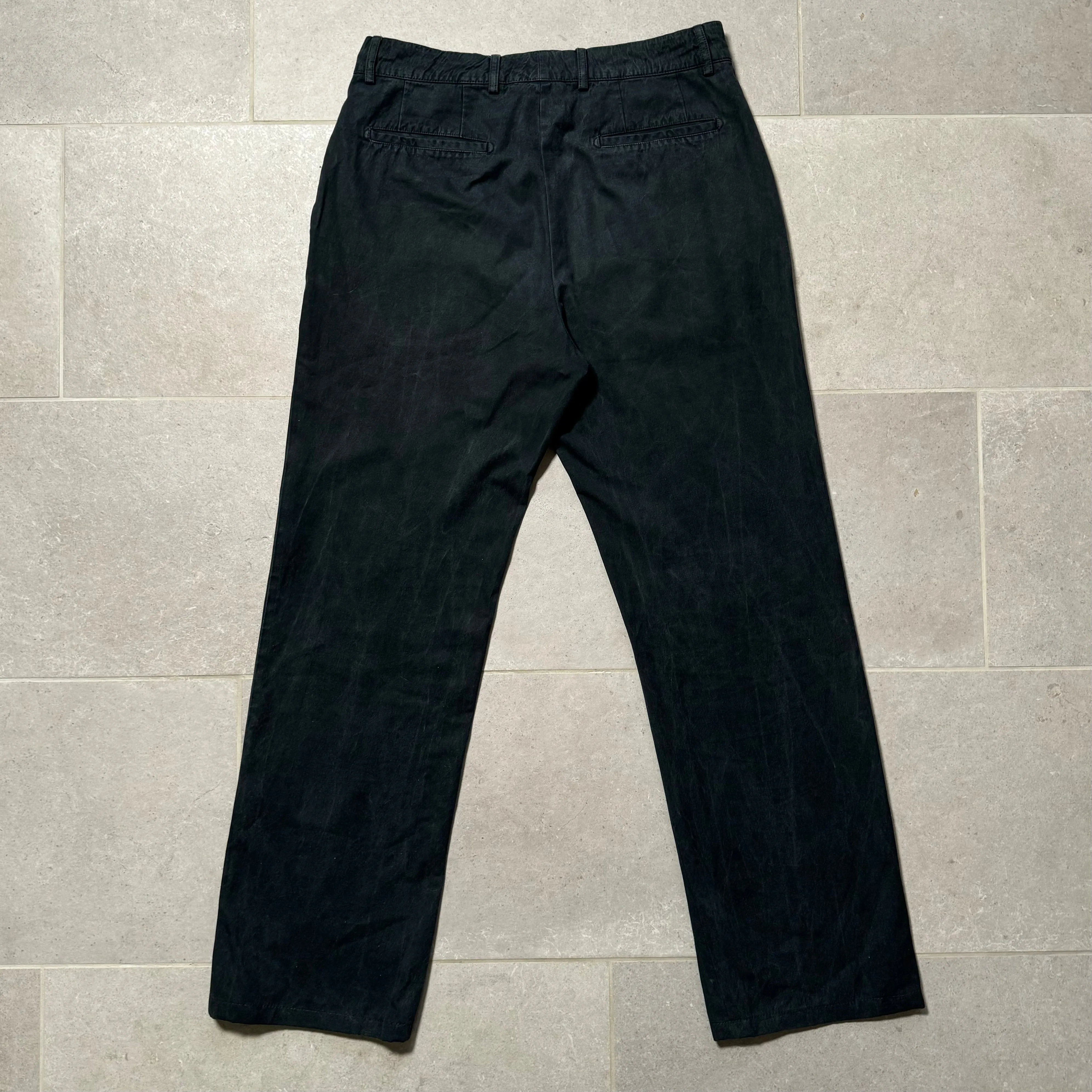 AW2001 Martin Margiela Wide Fit Cotton Canvas Pants