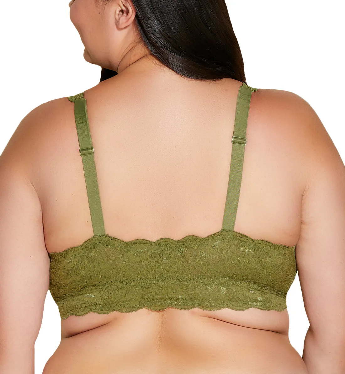 Cosabella Never Say Never SUPER CURVY Plungie Longline Bralette (NEVER1389) - Aloe