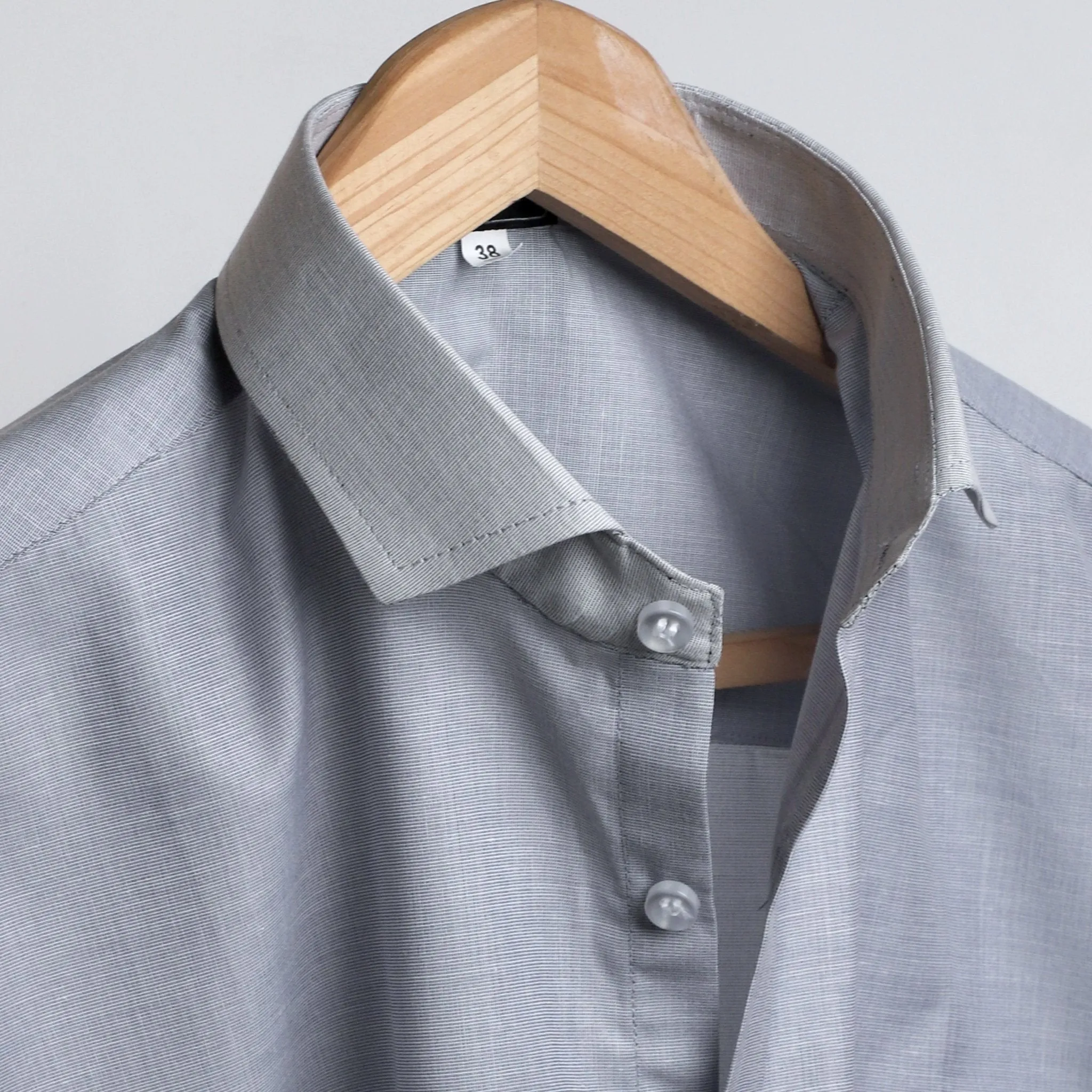 Dapper Men's Graphite Cotton Shirt