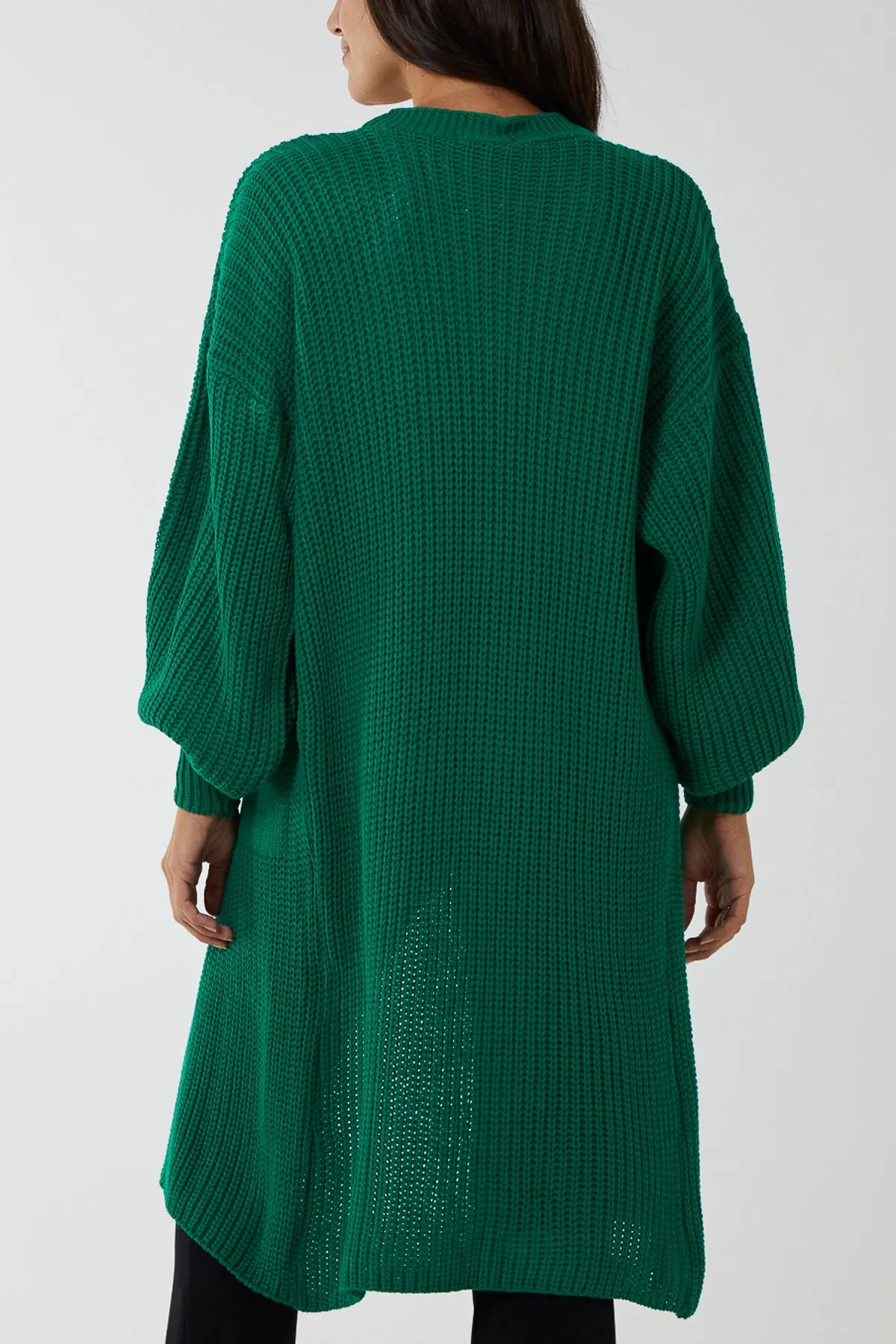 Edge To Edge Knitted Long Cardigan