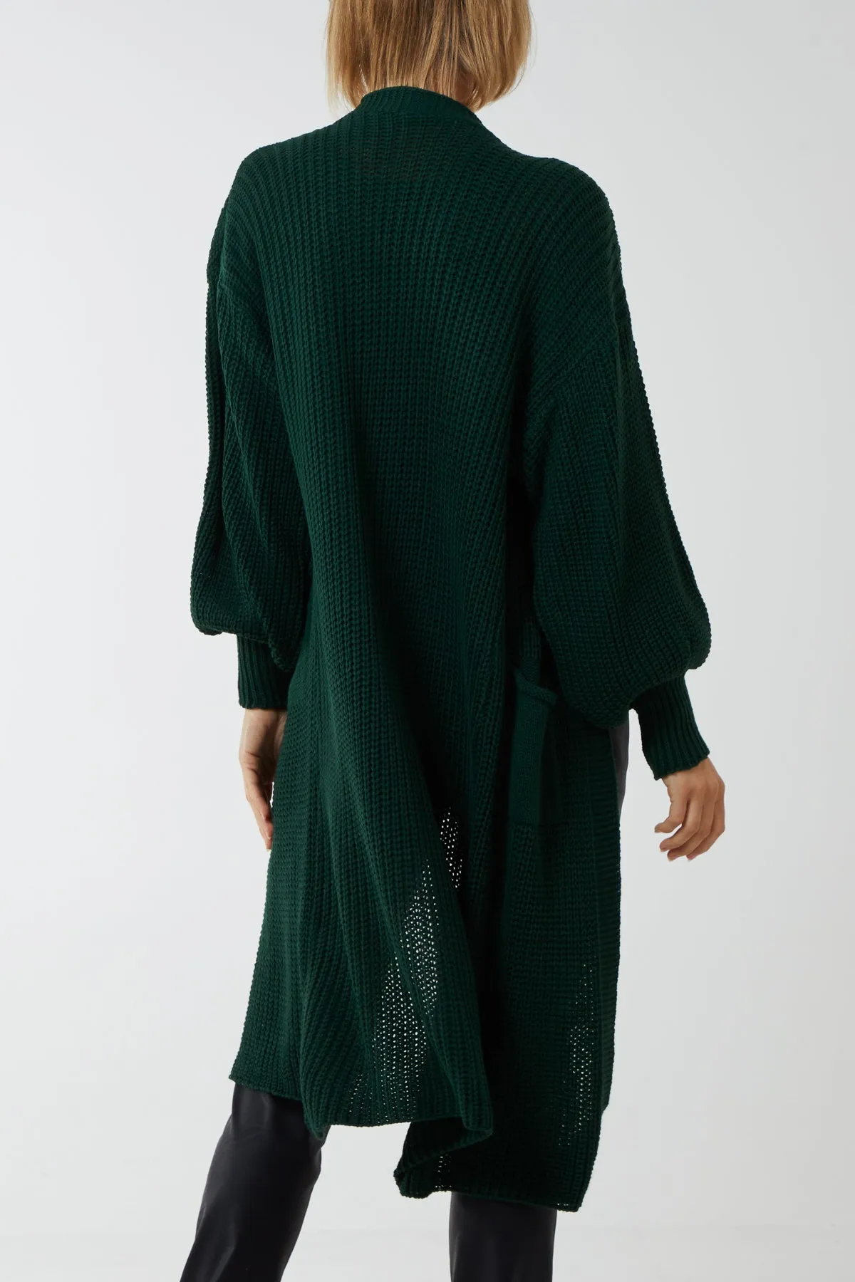 Edge To Edge Knitted Long Cardigan