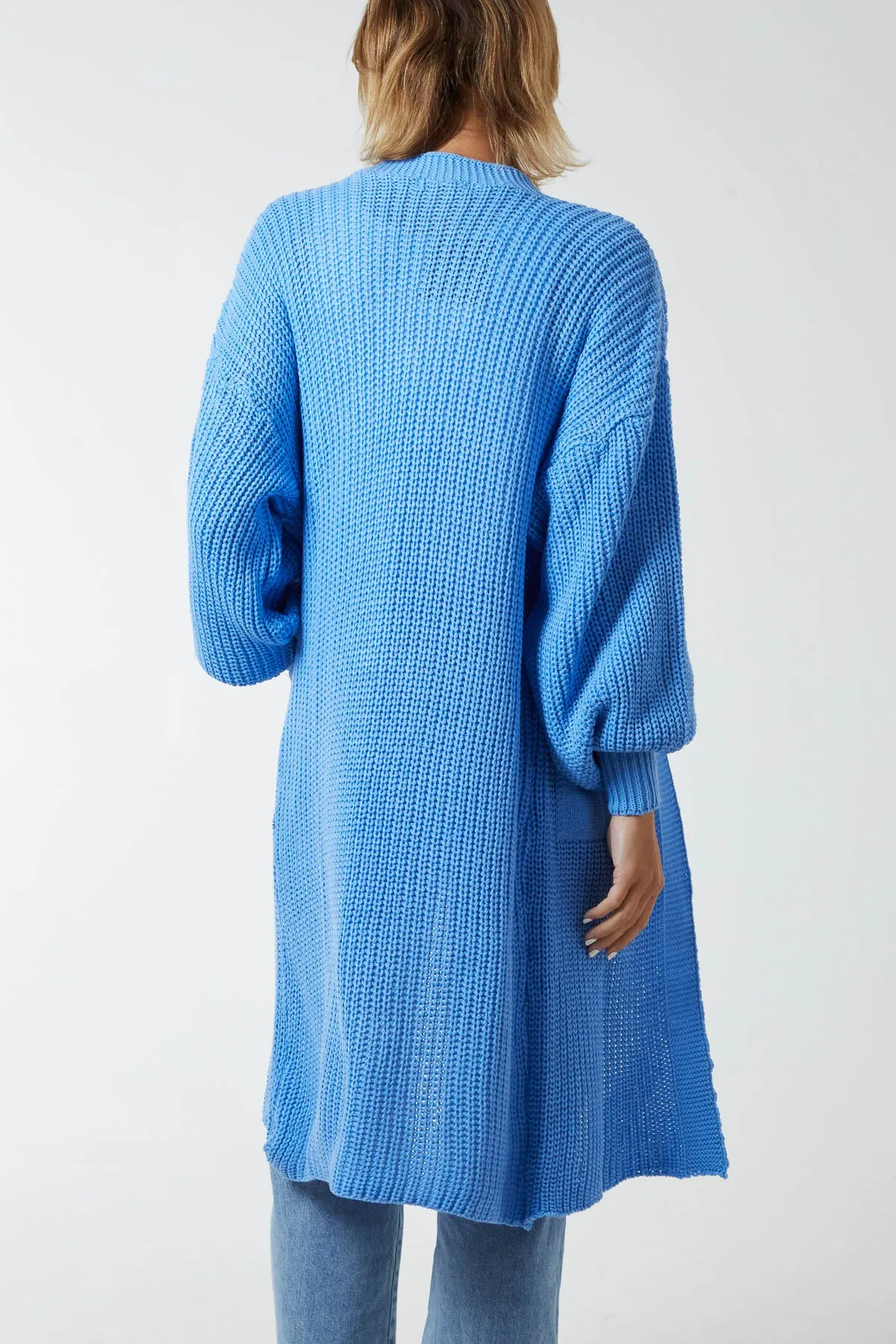 Edge To Edge Knitted Long Cardigan