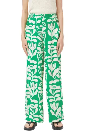 Hydrangea Floral Straight Pants