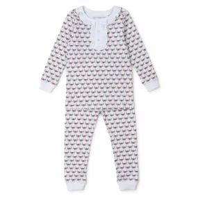 Lila & Hayes Girls Alden Pajamas Set - Antler Bows