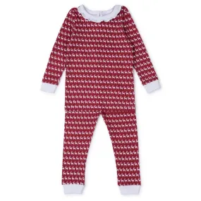Lila & Hayes Girls Ava Pajamas - Red Reindeer