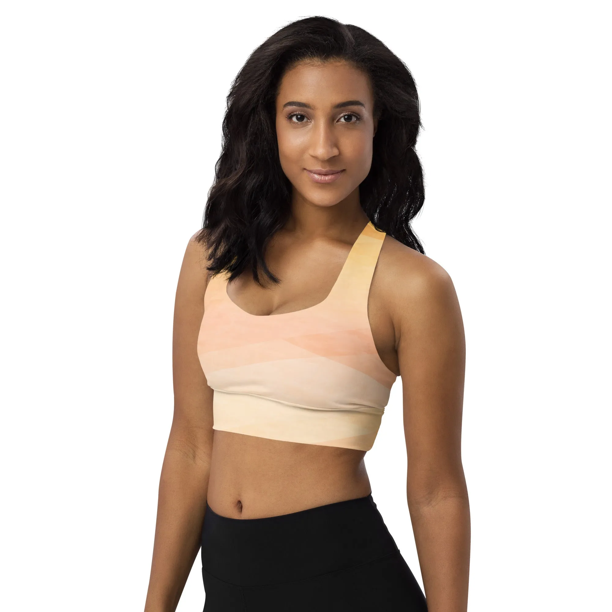Longline sports bra