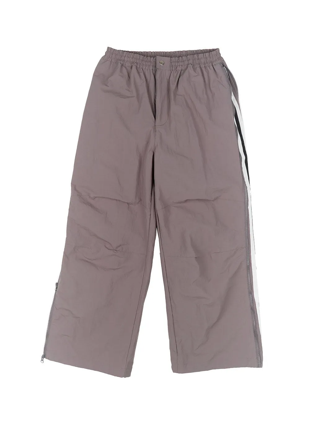 Men's Nylon Striped Wide-Fit Pants IA510