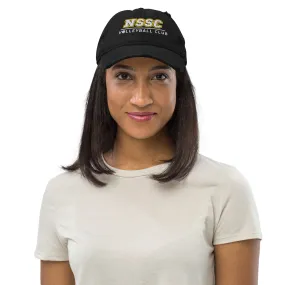NSSC Volleyball Club Embroidered Distressed Dad Hat in Black or Gray