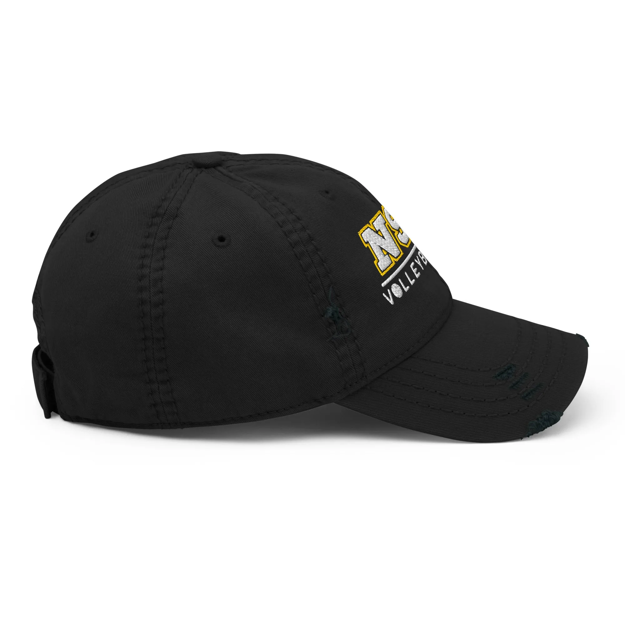 NSSC Volleyball Club Embroidered Distressed Dad Hat in Black or Gray