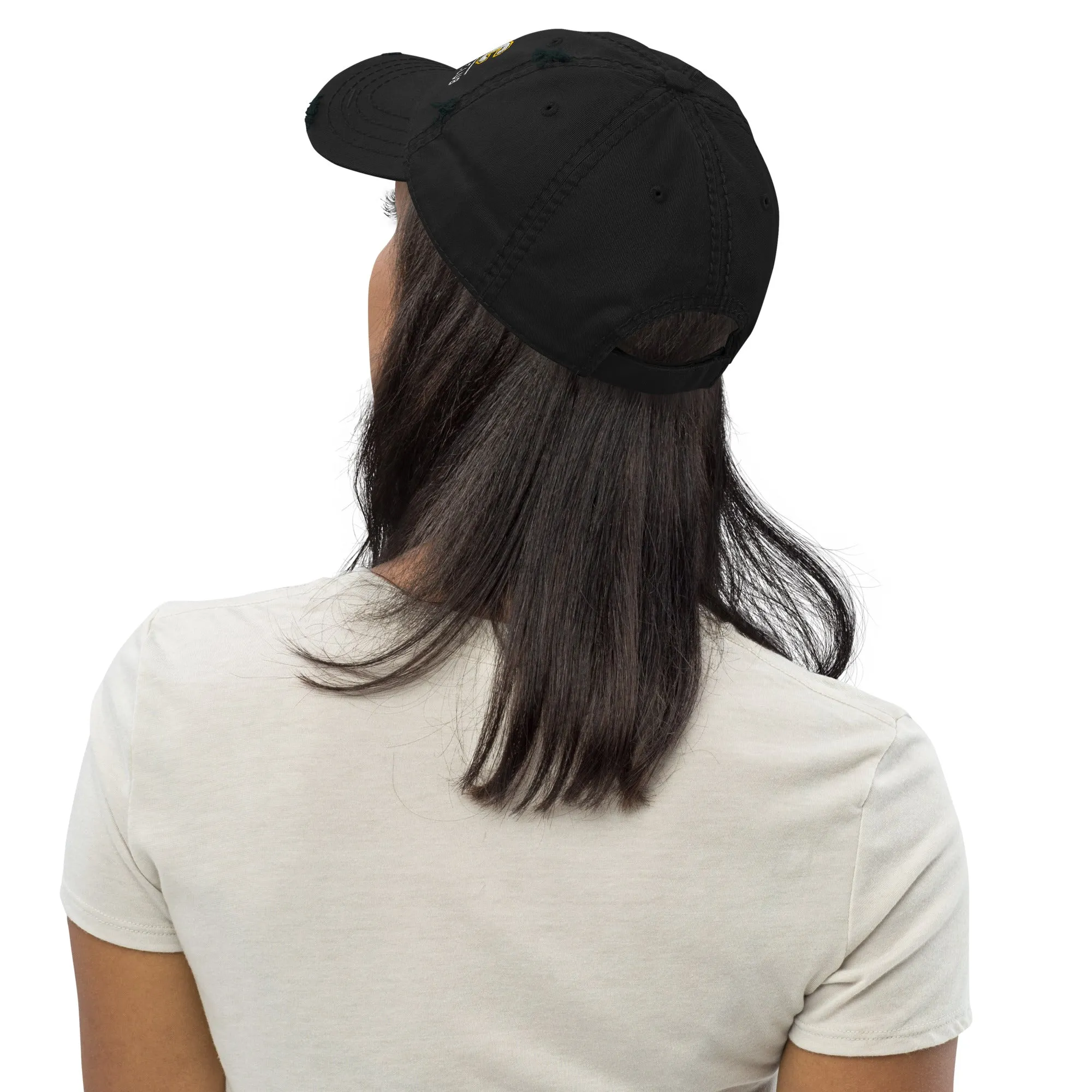 NSSC Volleyball Club Embroidered Distressed Dad Hat in Black or Gray