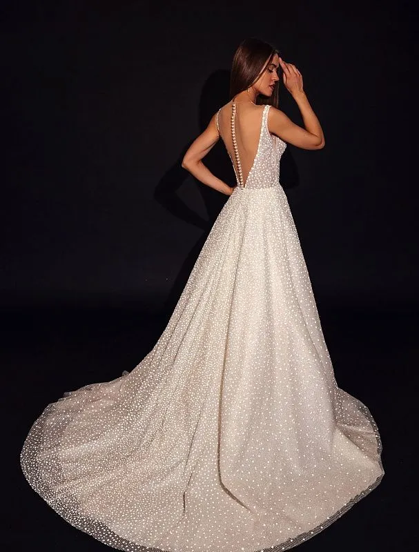 Scarlett white wedding dress