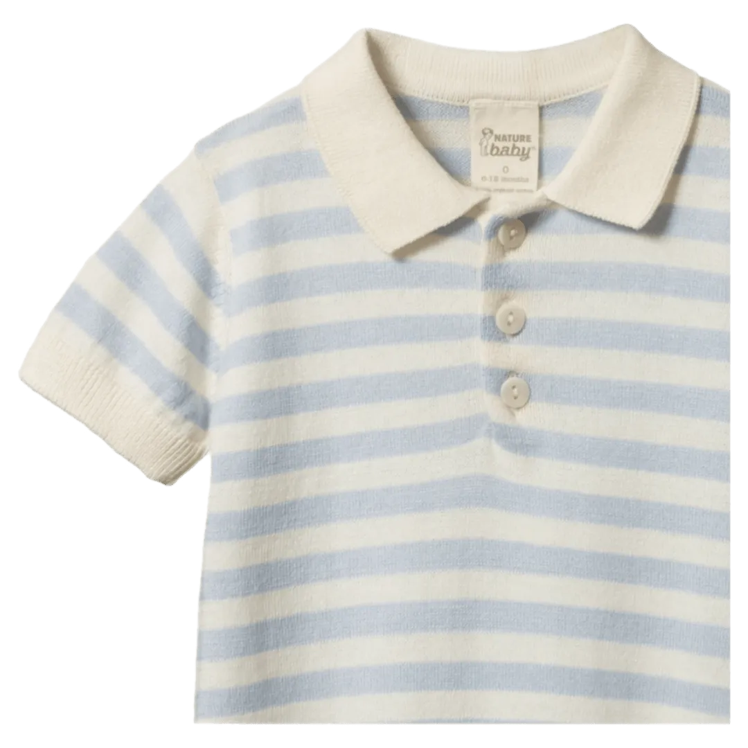 Stevie Polo - Celestial Blue Sea Stripe